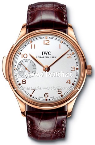 IWC IW524202 Portuguese Mens Hand Wind 18kt Rose Gold