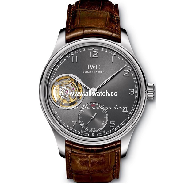 IWC IW546301 Portuguese Mens Hand Wind 18 kt White Gold