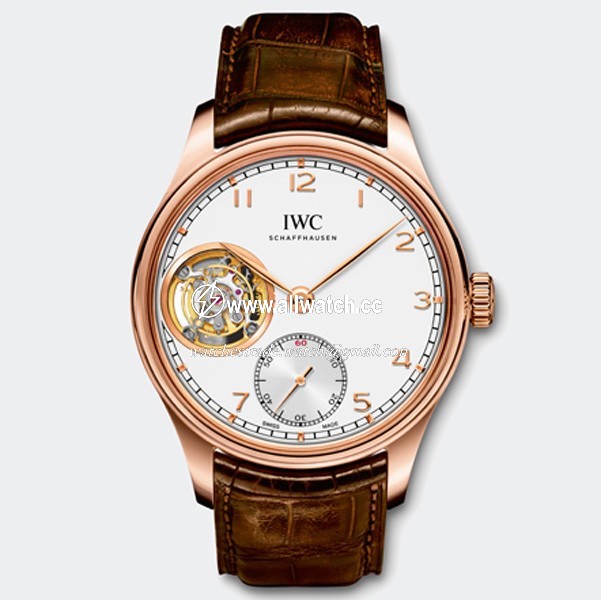 IWC IW546302 Portuguese Mens Hand Wind 18kt Rose Gold