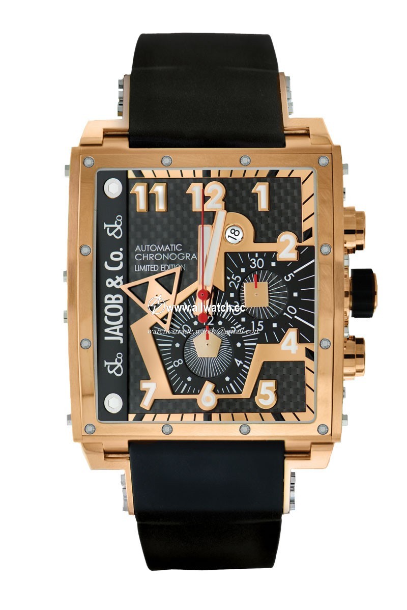 Jacob Co. q3rg Epic I Mens Automatic 18k Rose Gold