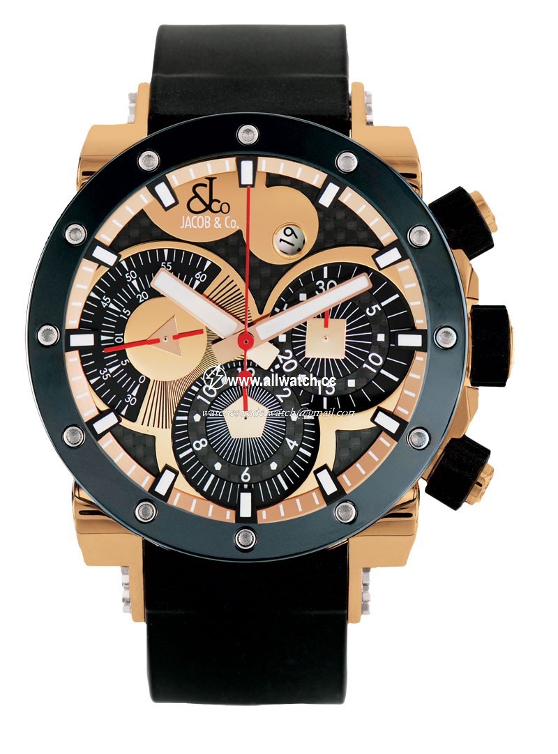 Jacob Co. E3rgC Epic II Mens Automatic 18k Rose Gold