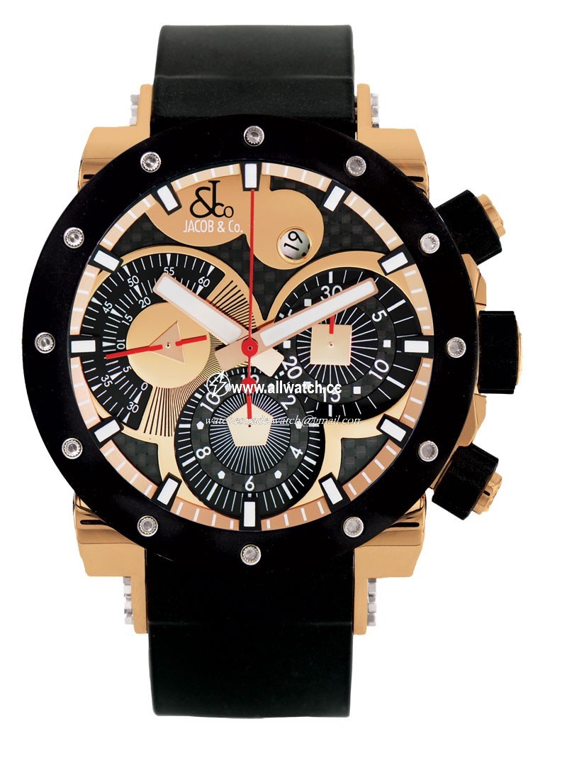 Jacob Co. E3rgr Epic II Mens Automatic 18k Rose Gold