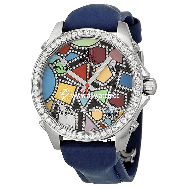 Jacob Co. JC113DA Five Time Zone Unisex Quartz Stainless Steel