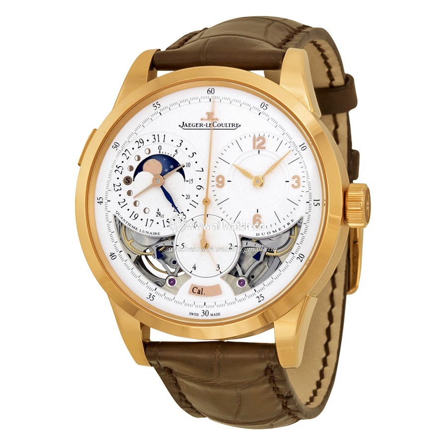 Jaeger LeCoultre 604.25.20 Duometre Mens Hand Wind 18kt Rose Gold
