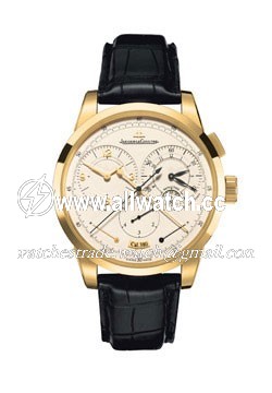 Jaeger LeCoultre Q6011420 Duometre Mens Hand Wind 18k Yellow Gold