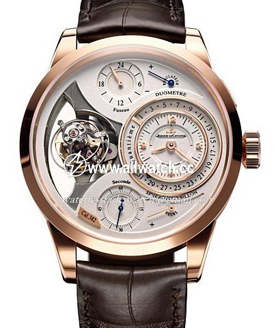 Jaeger LeCoultre Q6052520 Duometre Mens Hand Wind 18kt Pink Gold