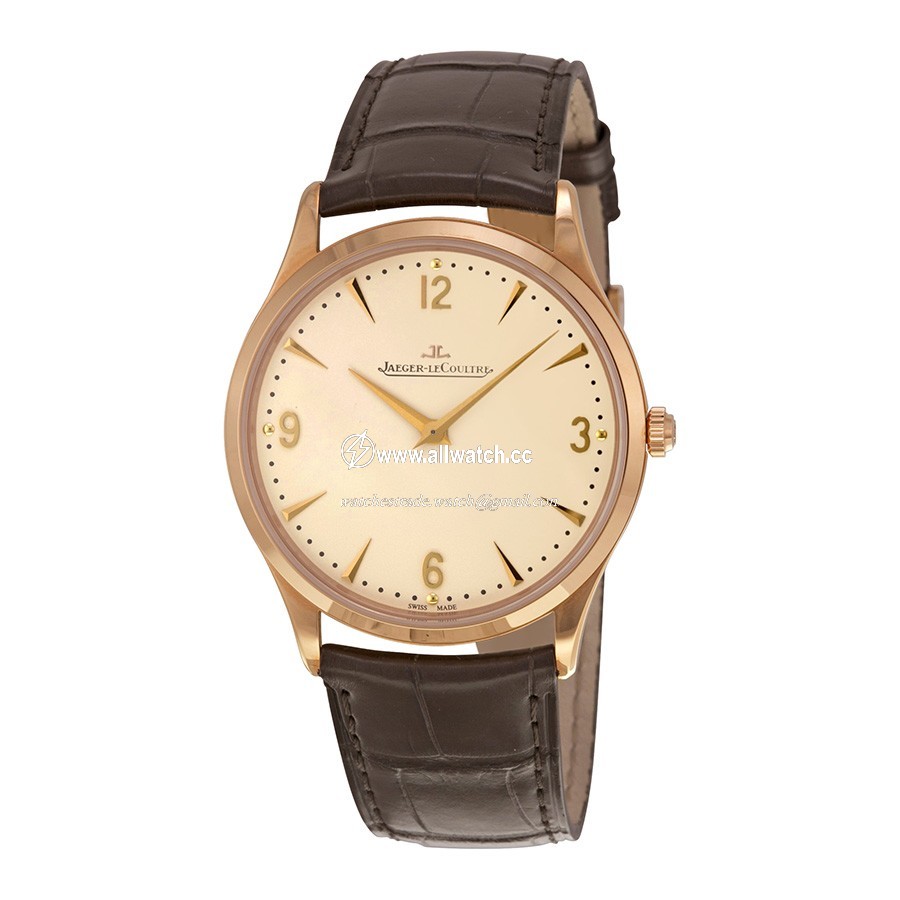 Jaeger LeCoultre Q1342420 Master Ultra Thin Mens Hand Wind 18kt Rose Gold