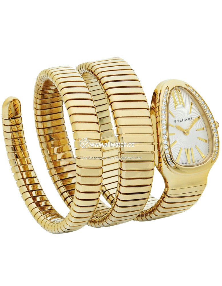 Bvlgari 101923 Serpenti Tubogas Ladies Quartz 18k Yellow Gold
