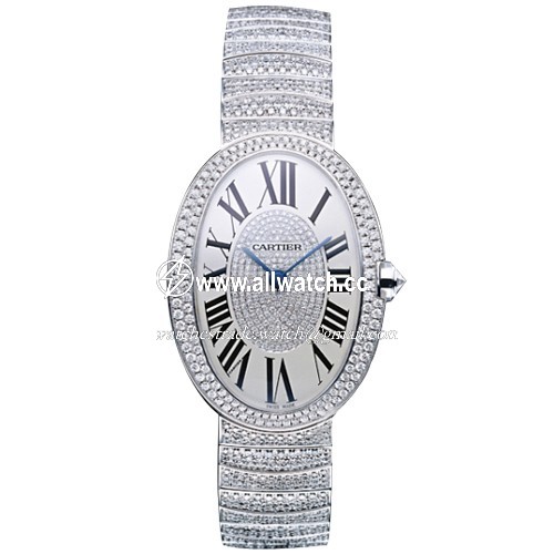 Cartier WB520018 Baignoire Ladies Hand Wind 18kt White Gold