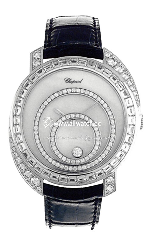 Chopard 207478-1001 Happy Sport Ladies Quartz 18 kt White Gold