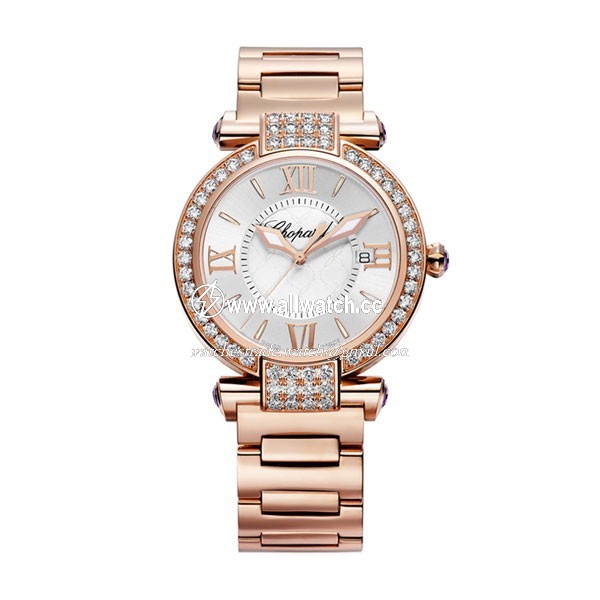 Chopard 384221-5004 Imperiale Ladies Quartz 18 kt Rose Gold Case with Diamonds