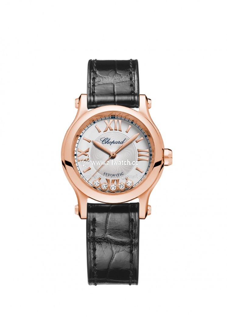 Chopard 274893-5001 Ladies Automatic 18 Carat Rose Gold