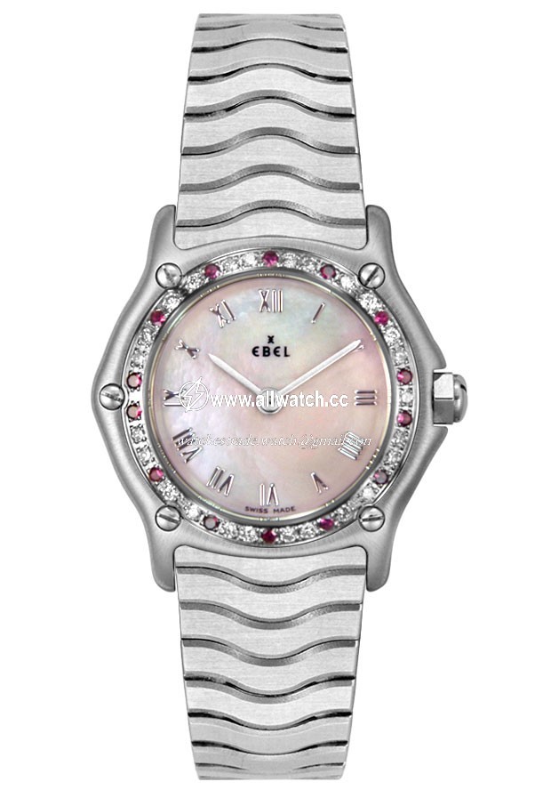 Ebel 9157116-922028P Ladies Quartz Stainless Steel with Diamonds