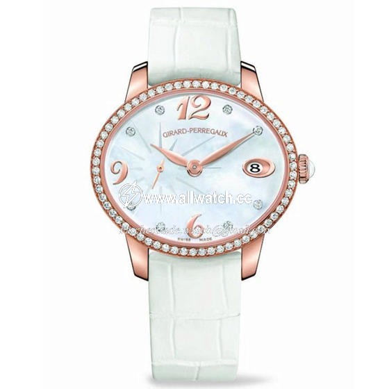 Girard Perregaux 80484-D52-A761-BK7A Cats Eye Ladies Automatic 18Kt Rose Gold