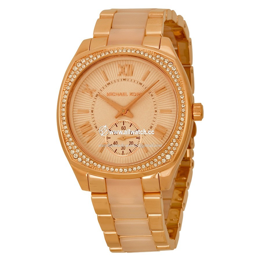 Michael Kors MK6135 Ladies Quartz Rose Gold-tone Stainless Steel