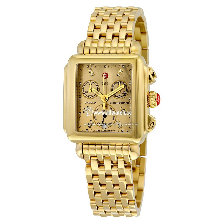 Michele MWW06P000244 Ladies Quartz Gold-plated Stainless Steel