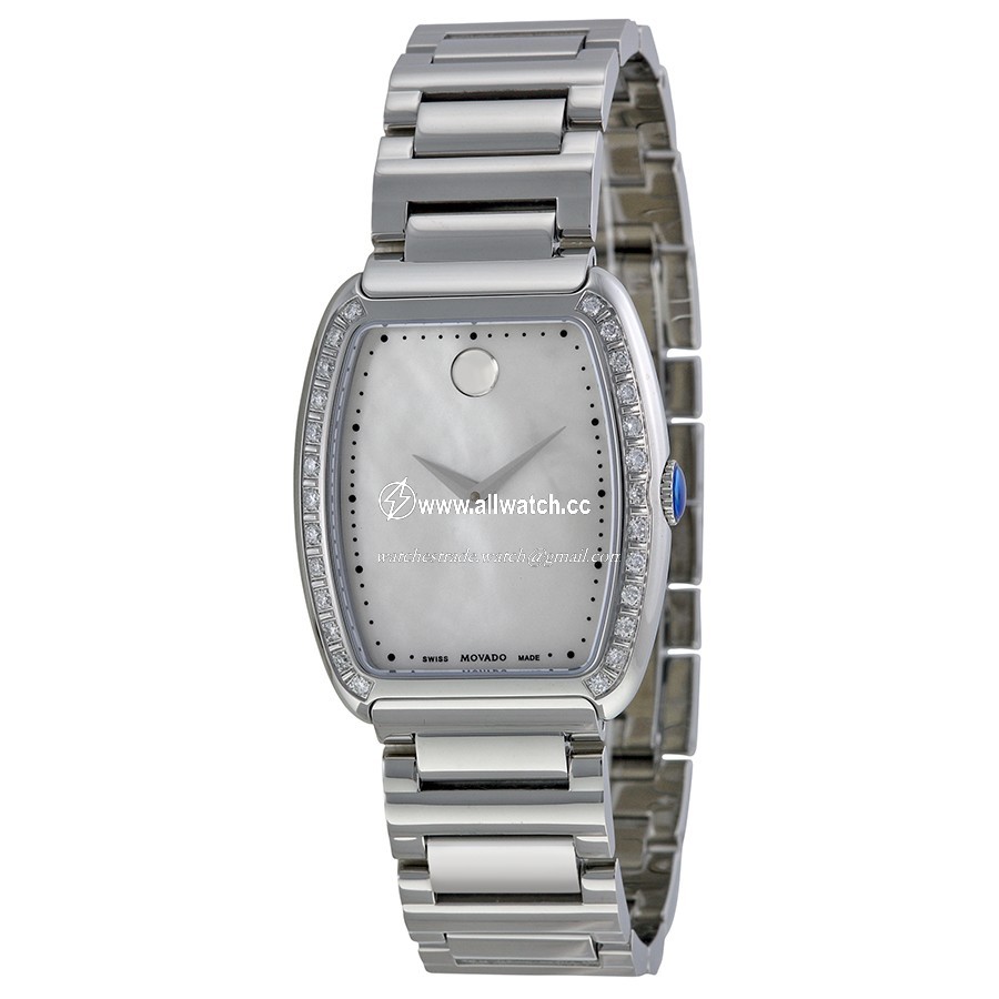 Movado 0606548 Concerto Ladies Quartz Stainless Steel with 26 diamonds