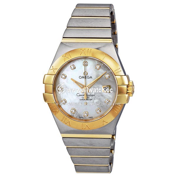 Omega 123.20.31.20.55.002 Constellation Ladies Automatic Steel and Yellow Gold
