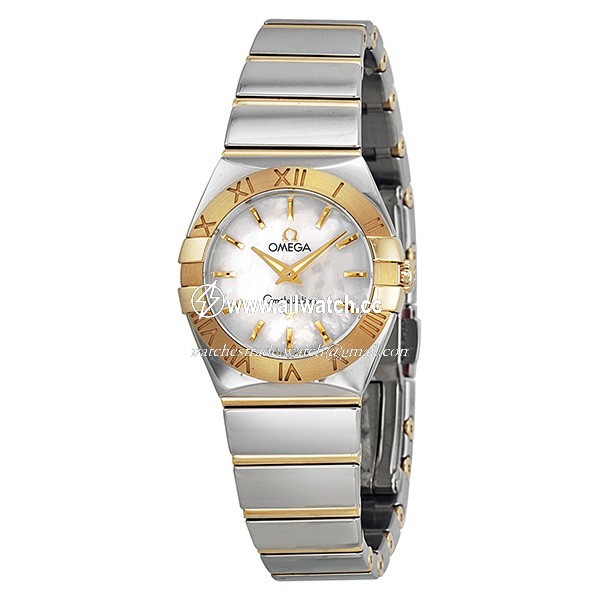 Omega 123.20.24.60.05.004 Constellation Ladies Quartz Stainless steel and Yellow Gold