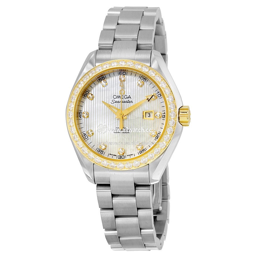 Omega 23125342055004 Seamaster Aqua Terra Ladies Quartz Stainless Steel