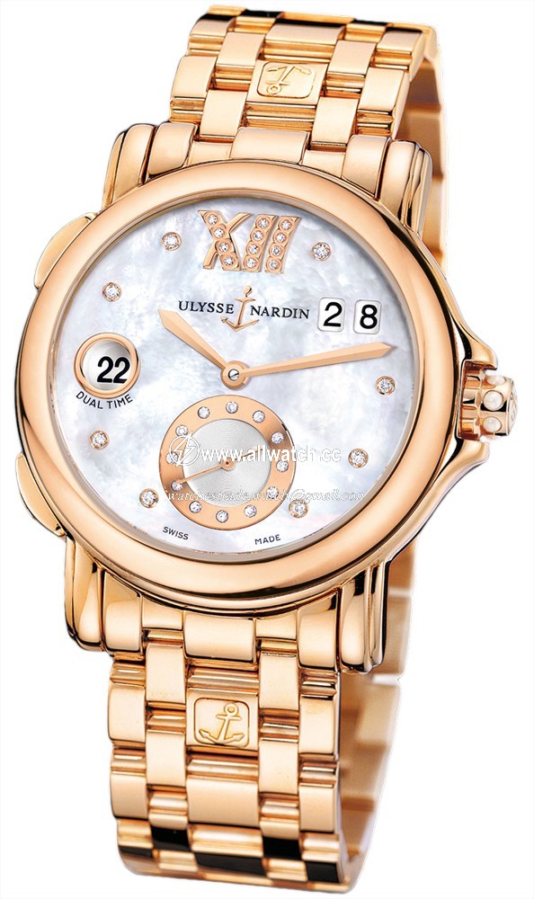 Ulysse Nardin 246-22-8-391 Ladies Automatic 18kt Rose Gold
