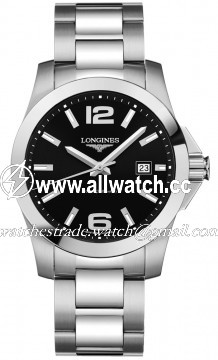 Longines L3.659.4.56.6 Conquest Mens Quartz Stainless Steel