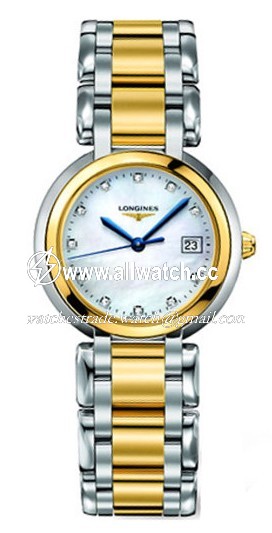 Longines L8.112.5.93.6 Ladies Quartz 18 Carat Yellow Gold and Stainless Steel