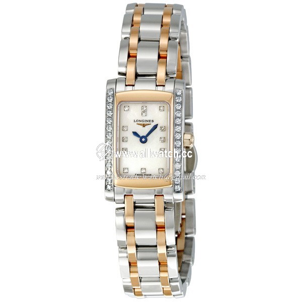 Longines L51585897 PrimaLuna Ladies Quartz Stainless Steel Case Set with Diamonds