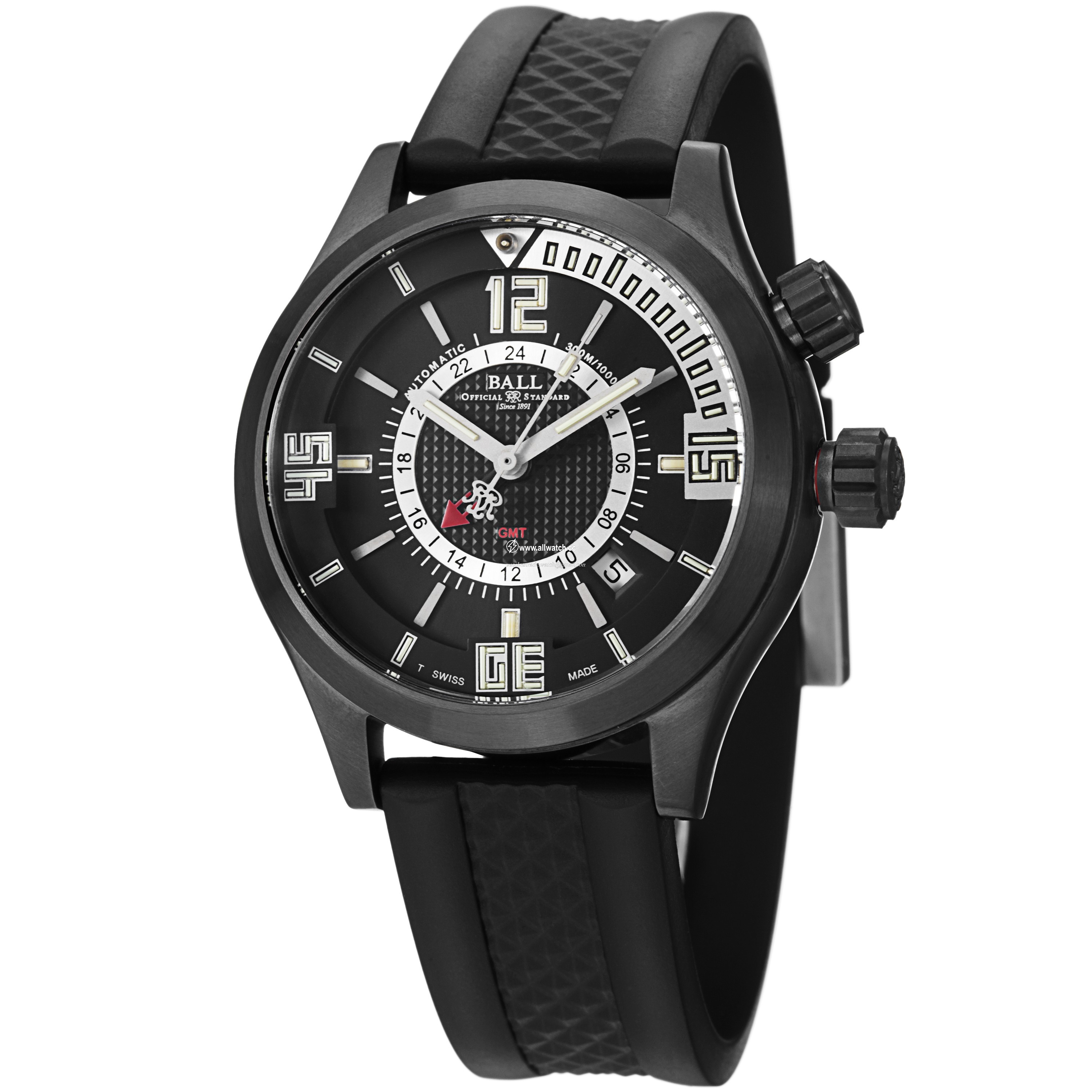 Ball DG1020AP1AJBKSL Engineer Mens Automatic Black DLC-coated Stainless Steel