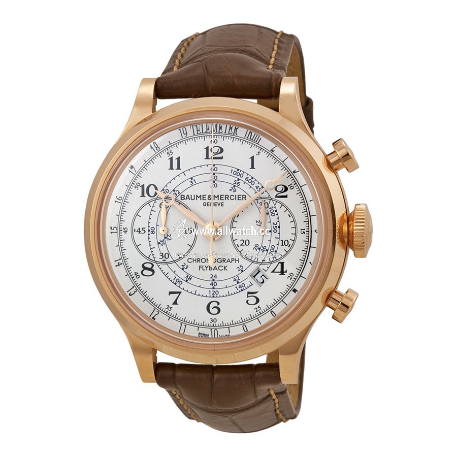 Baume et Mercier 10007 Capeland Mens Automatic 18kt Rose Gold