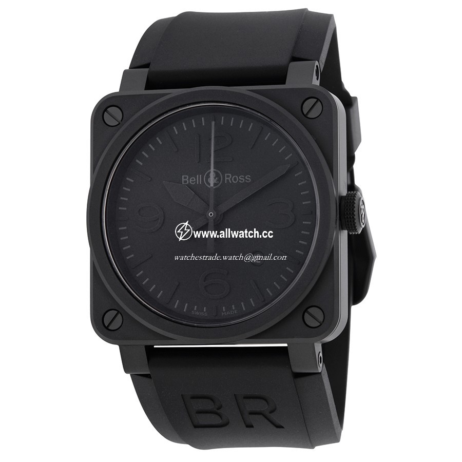 Bell & Ross BR0392-PHANTOM-CE Aviation Mens Automatic Black Ceramic