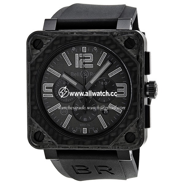 Bell & Ross BR0194-CA-FIBER-PH Aviation Mens Automatic Black Carbon Fiber