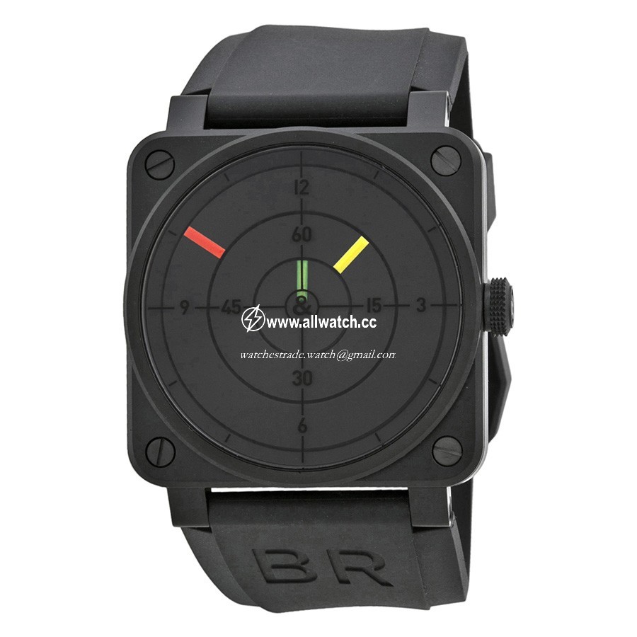 Bell & Ross BR0392-RADAR Aviation Mens Automatic Black PVD Steel