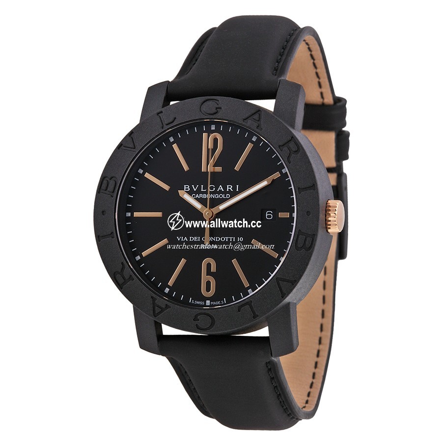 Bvlgari BBP40BCGLD Mens Automatic Carbon