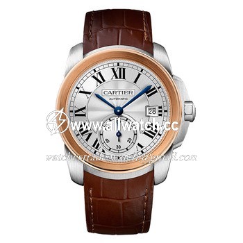 Cartier W2CA0002 Calibre de Cartier Mens Automatic 18K Rose Gold