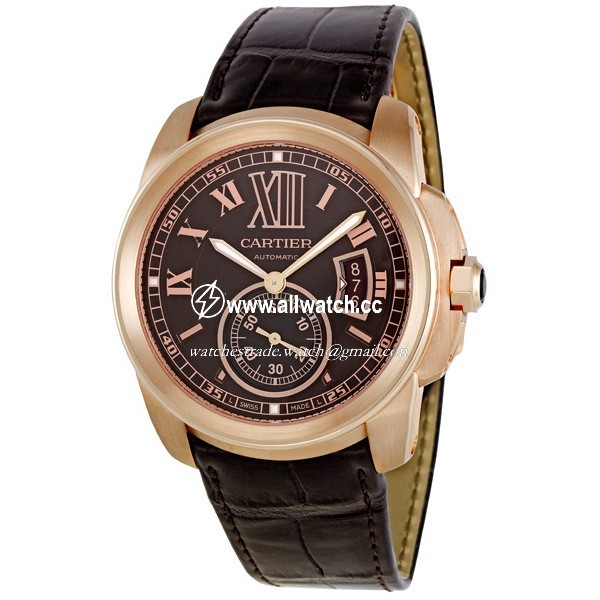 Cartier W7100007 Calibre de Cartier Mens Automatic 18kt Rose Gold