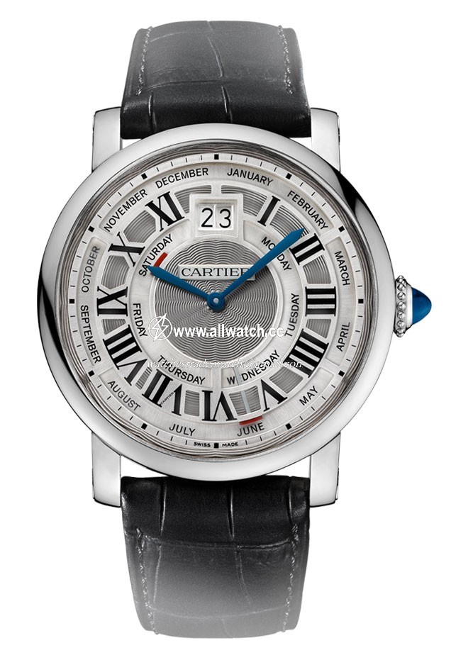 Cartier W1580002 Rotonde de Cartier Mens Automatic 18 kt White Gold