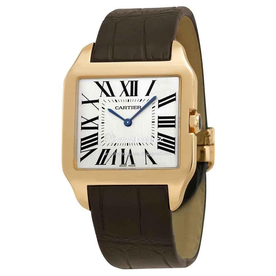 Cartier W2006951 Santos de Cartier Mens Hand Wind 18kt Rose Gold