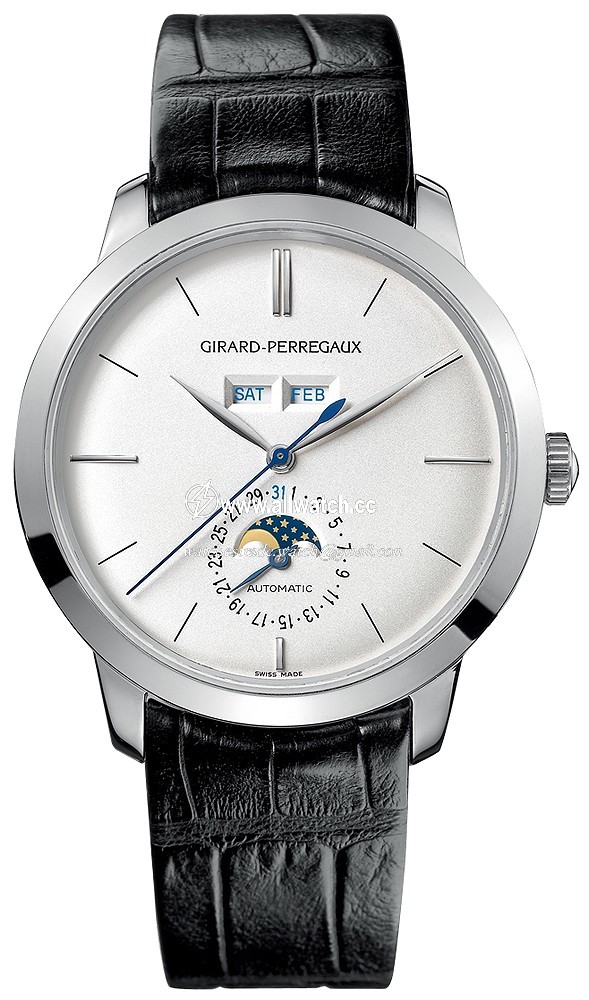 Girard Perregaux 49535-53-152-BK6A Mens Automatic 18kt White Gold