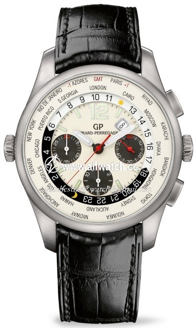 Girard Perregaux 49805-11-153-BA6A Worldwide Time Control Mens Automatic Stainless Steel