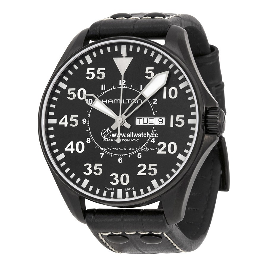 Hamilton H64785835 Khaki Mens Automatic Black PVD Stainless Steel