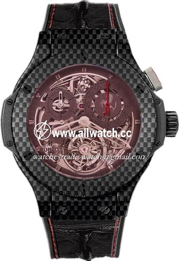 Hublot 308.QX.1110.HR.SCF11 Big Bang Mens Hand Wind Black Carbon Fiber