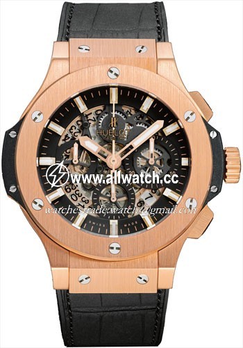 Hublot 311.PX.1180.GR Big Bang Mens Automatic 18K Rose Gold and Black Ceramic