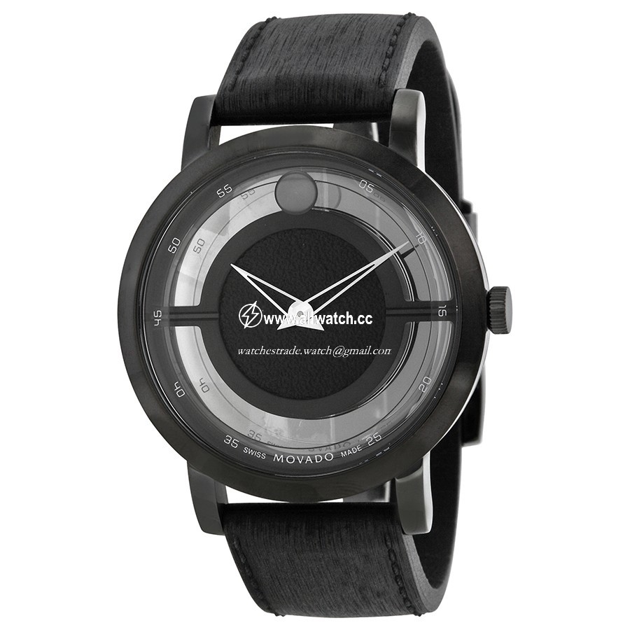Movado 0606568 Museum Mens Quartz Black PVD Stainless Steel
