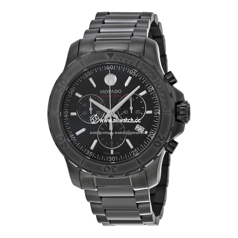 Movado 2600119 Series 800 Mens Quartz Black PVD Stainless Steel
