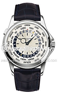 Patek Philippe 5130G World Time Mens Automatic 18kt White Gold