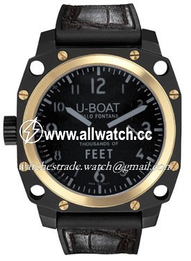 U-Boat 5388 Thousands of feet Mens Automatic Black PVD Stainless Steel and 18kt Yellow gold