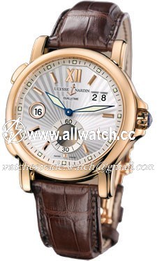 Ulysse Nardin 246-55-31 GMT Dual Time Mens Automatic 18 kt Rose Gold