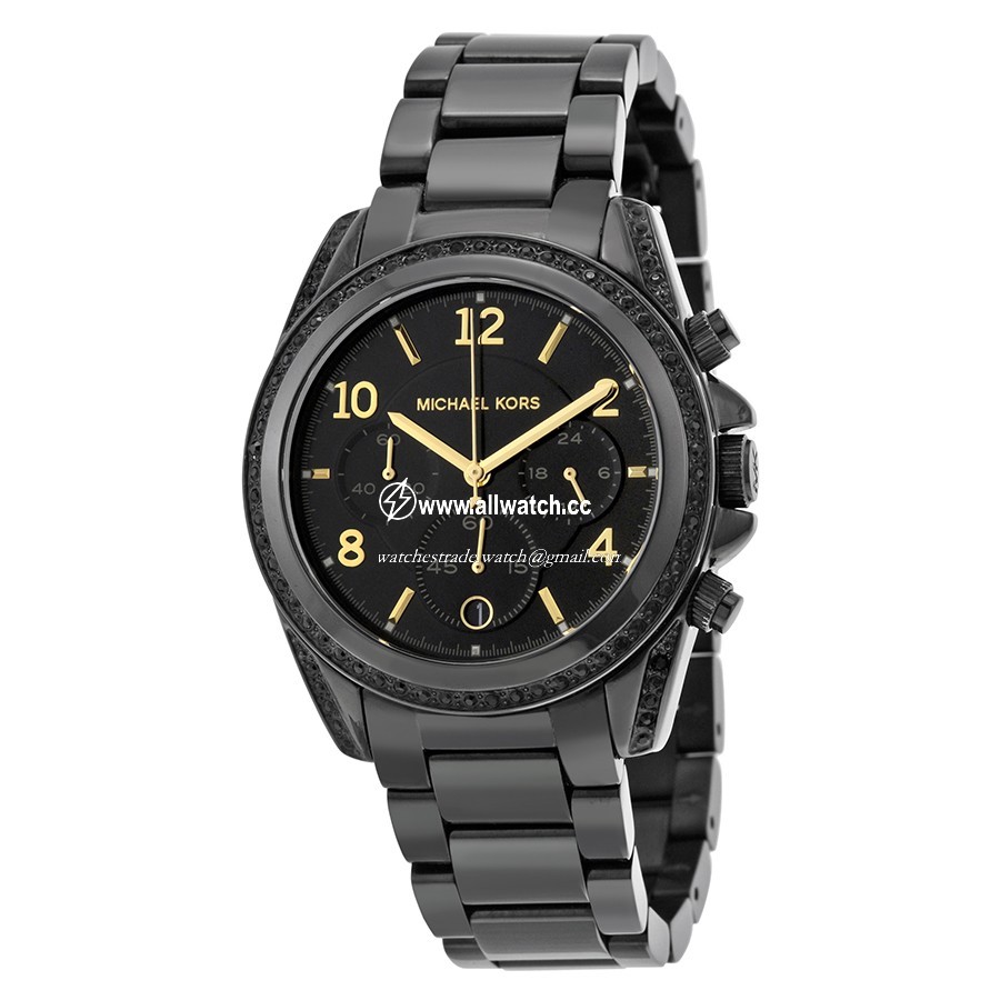 Michael Kors MK6283 Blair Ladies Quartz Black Ion-plated Stainless Steel