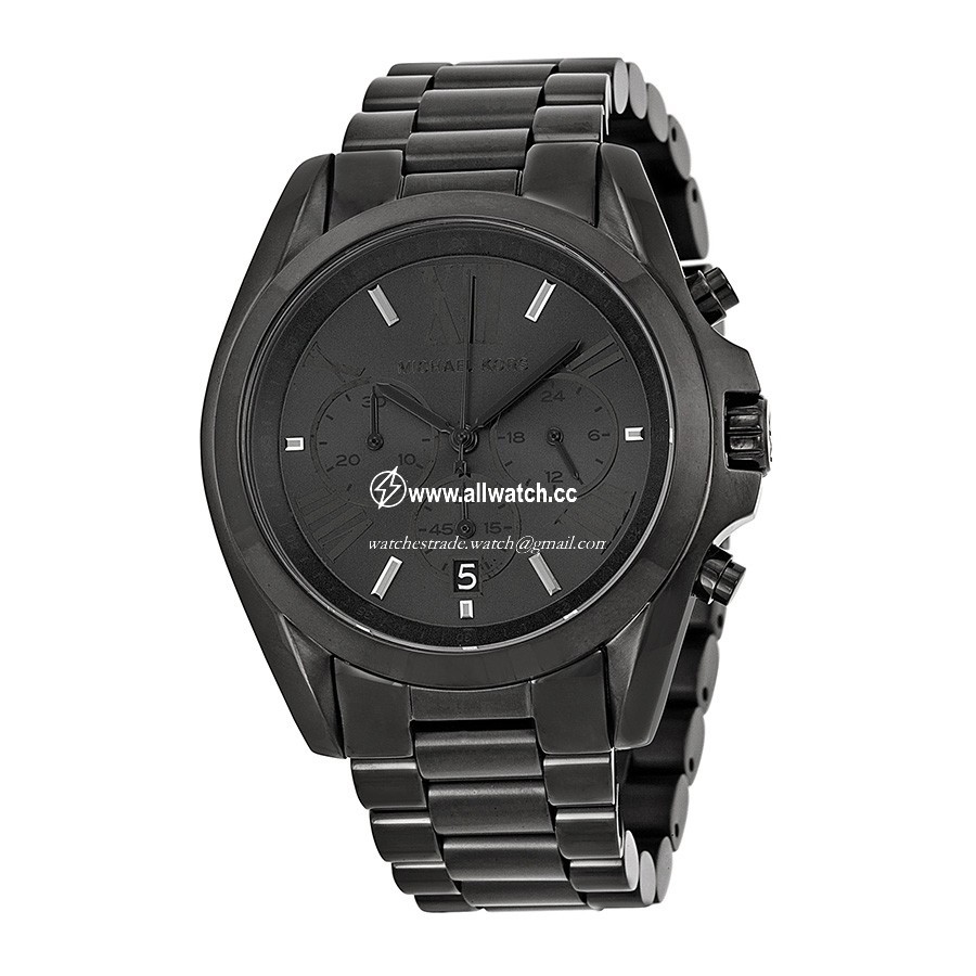 Michael Kors MK5550 Bradshaw Unisex Quartz Black ion-plated Stainless Steel